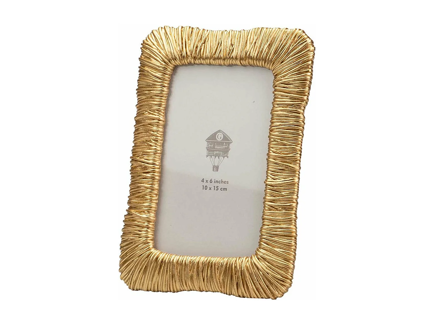Portafotos Resina Dorado 10x15 Cm