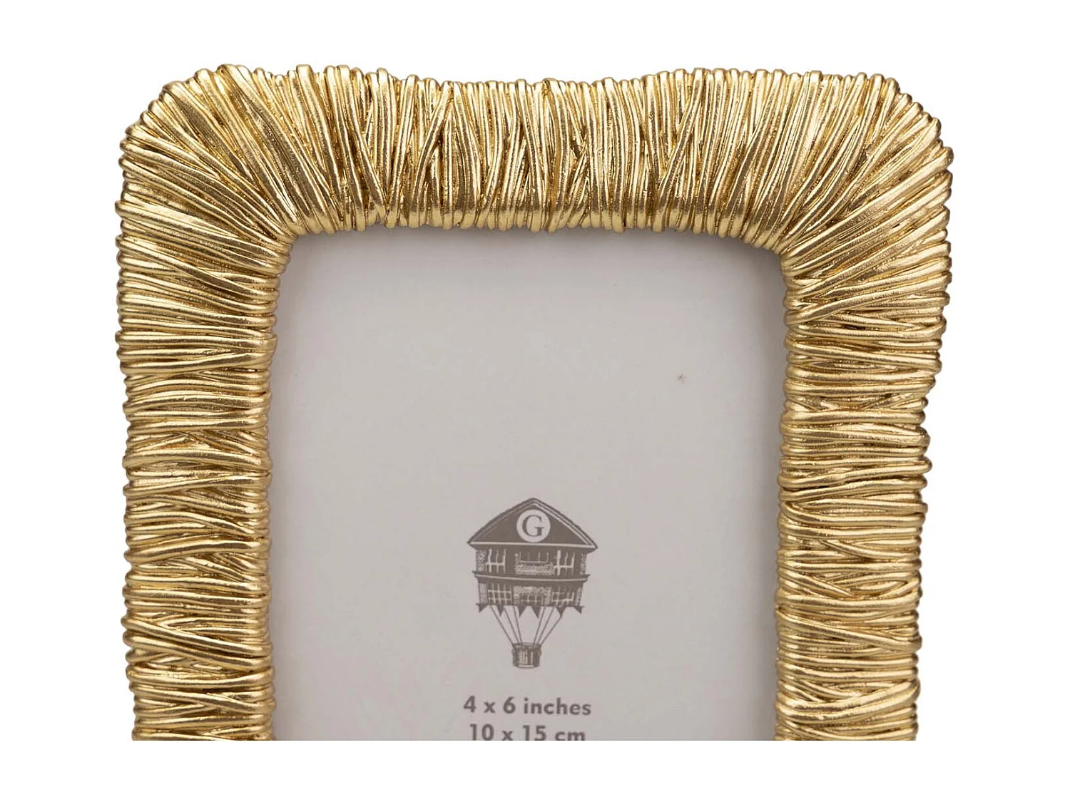 Portafotos Resina Dorado 10x15 Cm