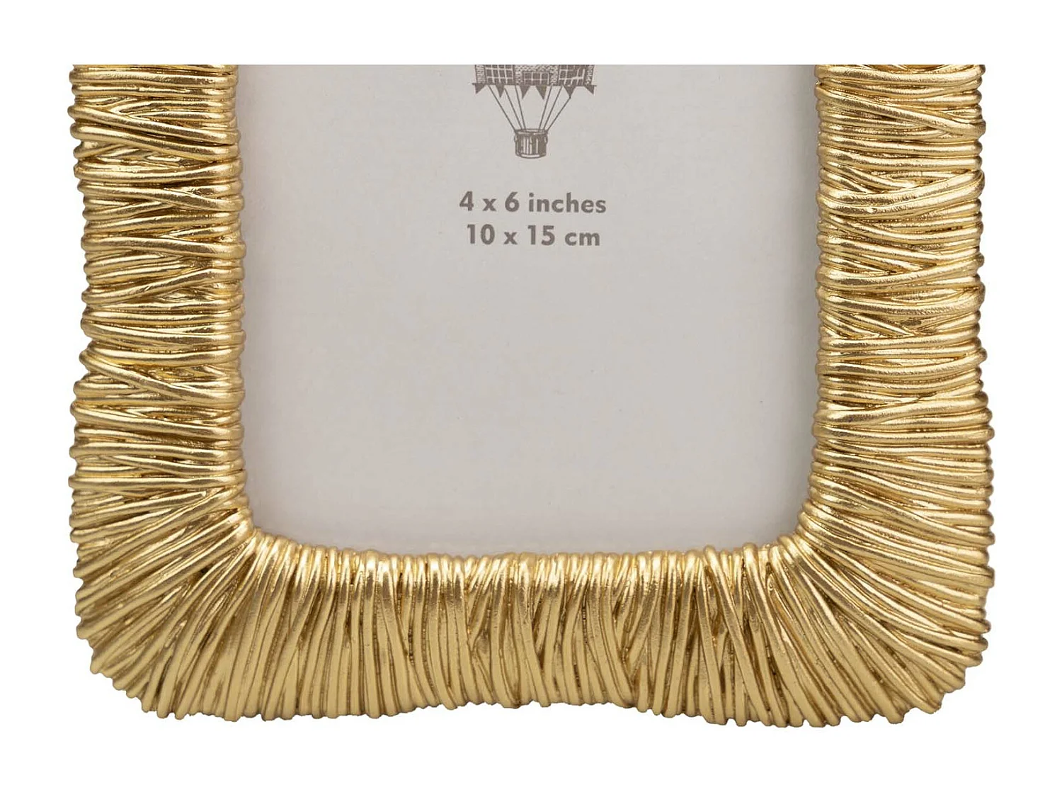 Portafotos Resina Dorado 10x15 Cm
