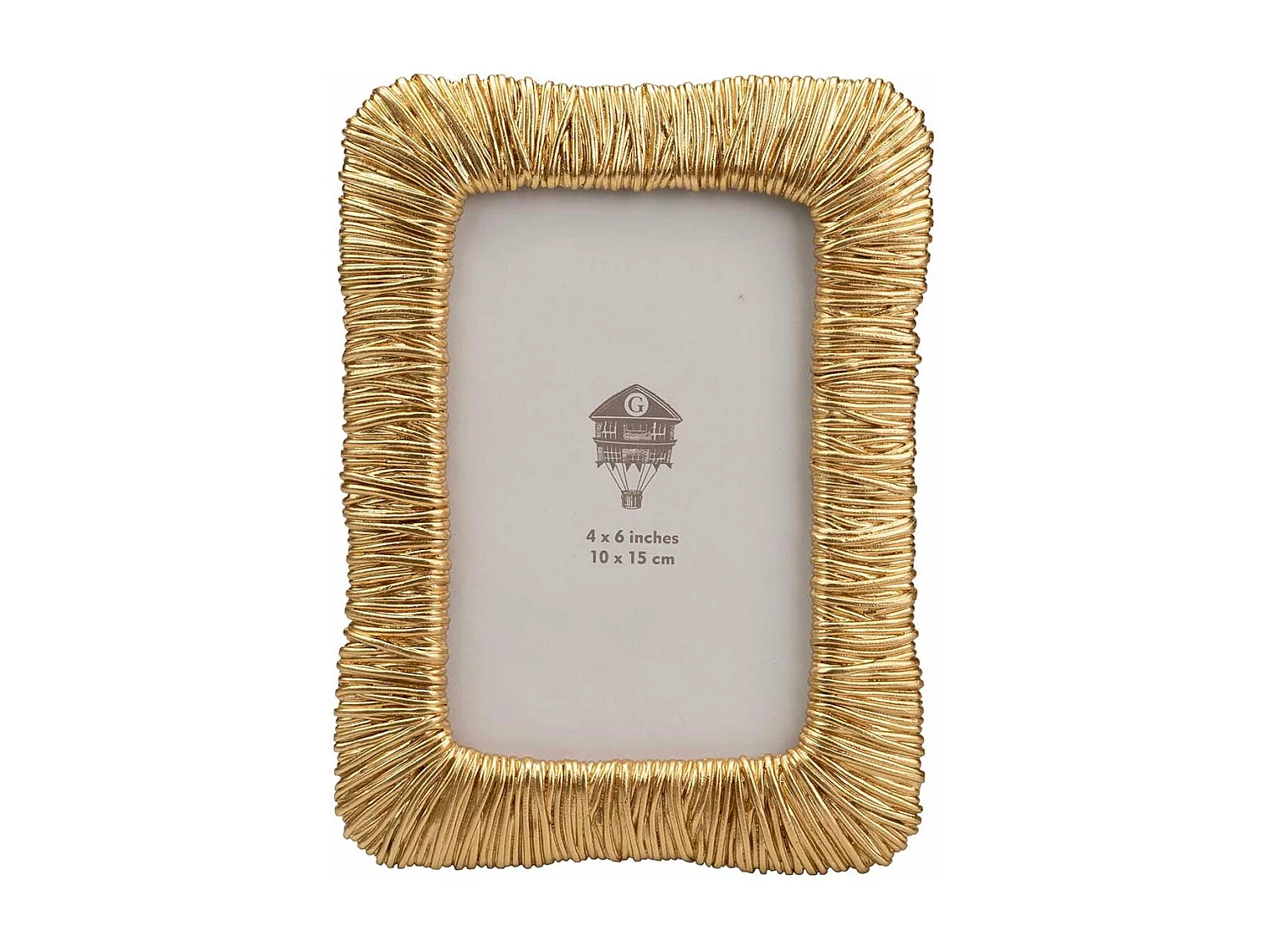 Portafotos Resina Dorado 10x15 Cm