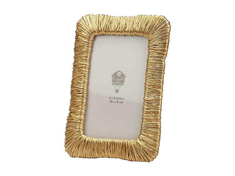 Portafotos Resina Dorado 10x15 Cm