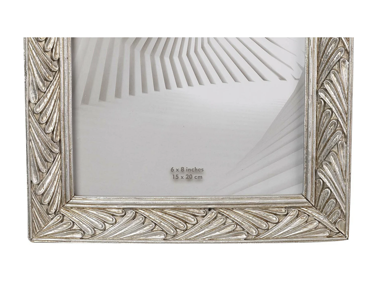 Portafotos Resina Plateado 15x20 Cm