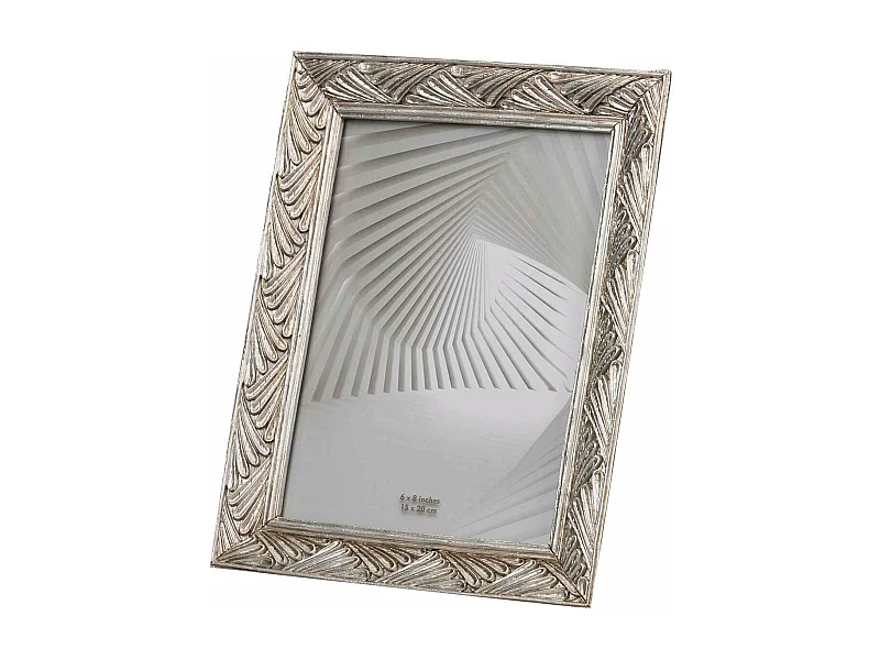 Portafotos Resina Plateado 15x20 Cm
