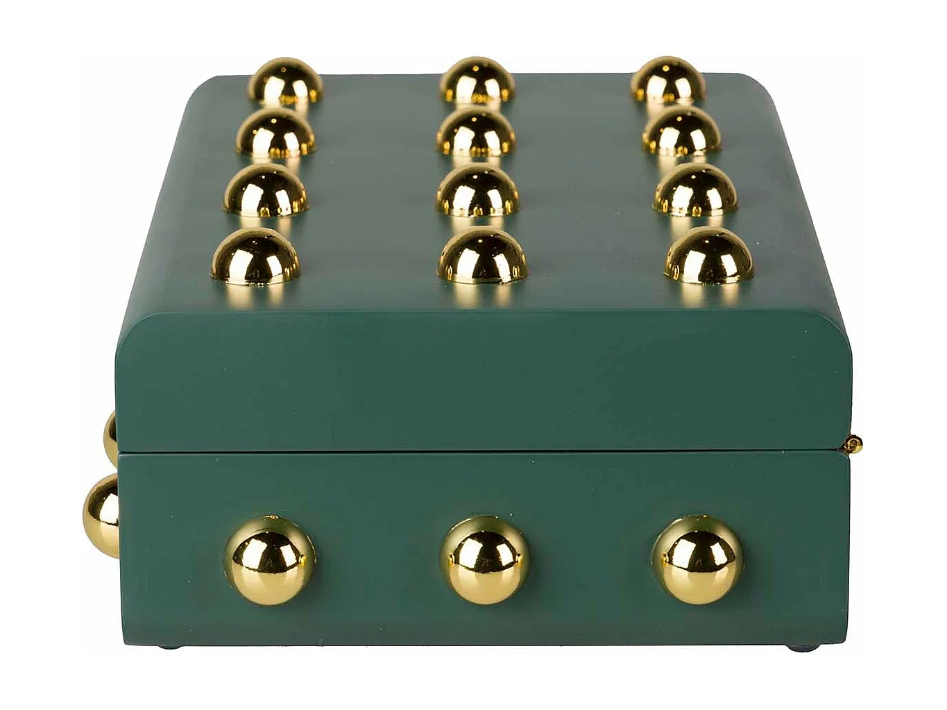 Caja Mdf Zinc Tachuelas Verde 24x16x8 Cm