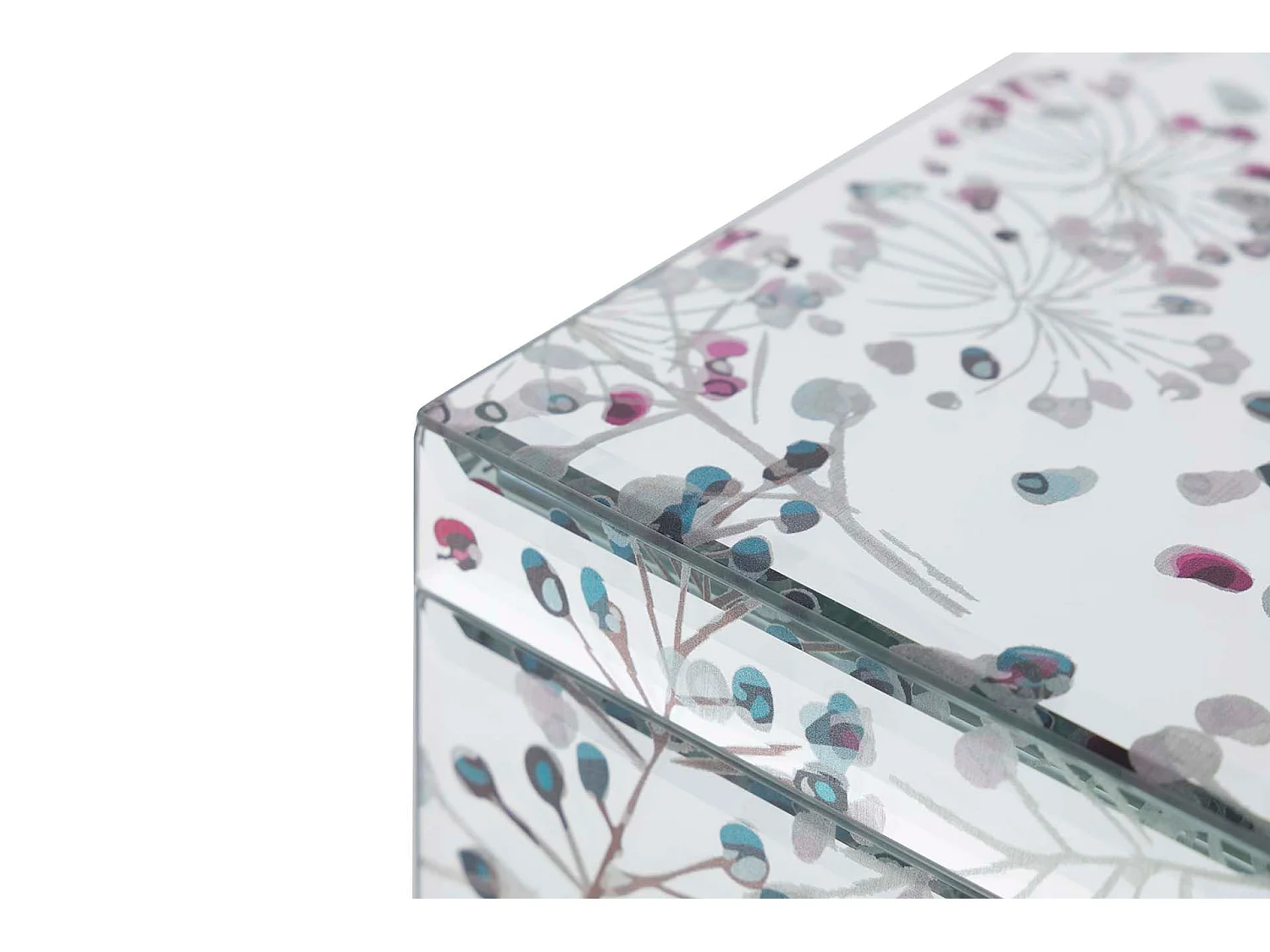 Caja Cristal Impresion Foil 26x18x10 Cm