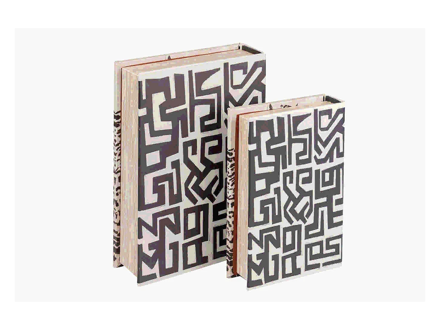 Set 2 Cajas Libro Espejo 21x7x30 / 16x5x24 Cm