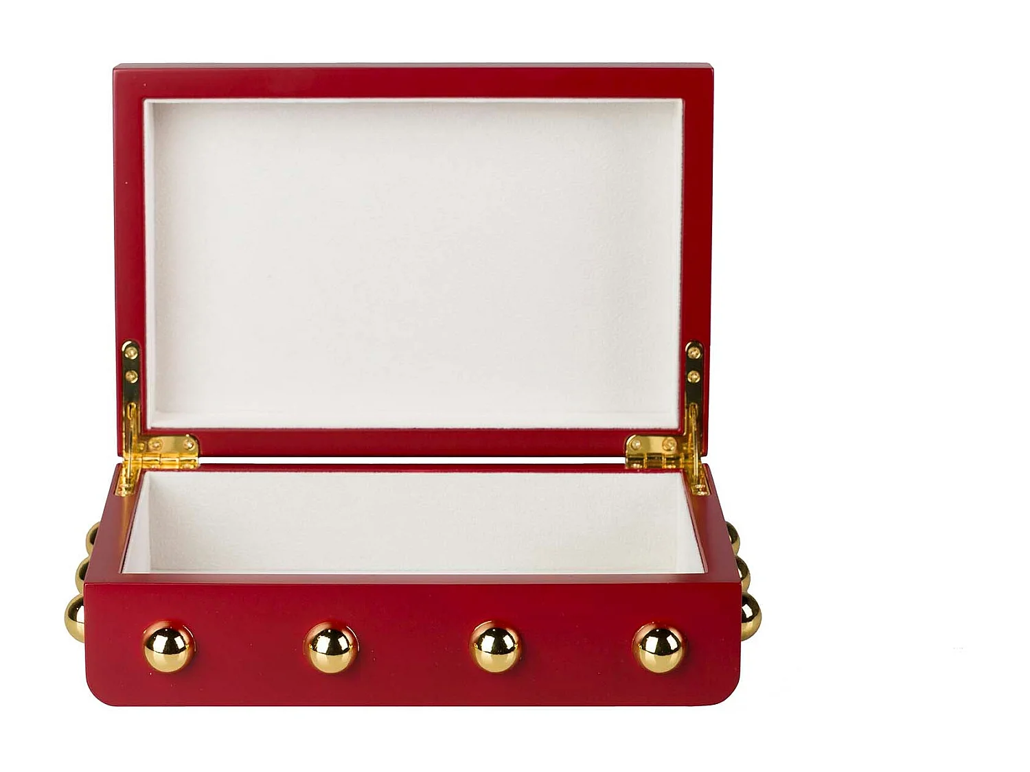 Caja Mdf Zinc Tachuelas Granate 24x16x8 Cm