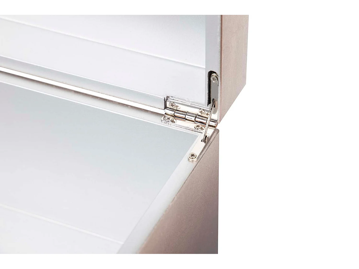 Caja Gr. Madera Lacada Plata Marron 35x20x15 Cm