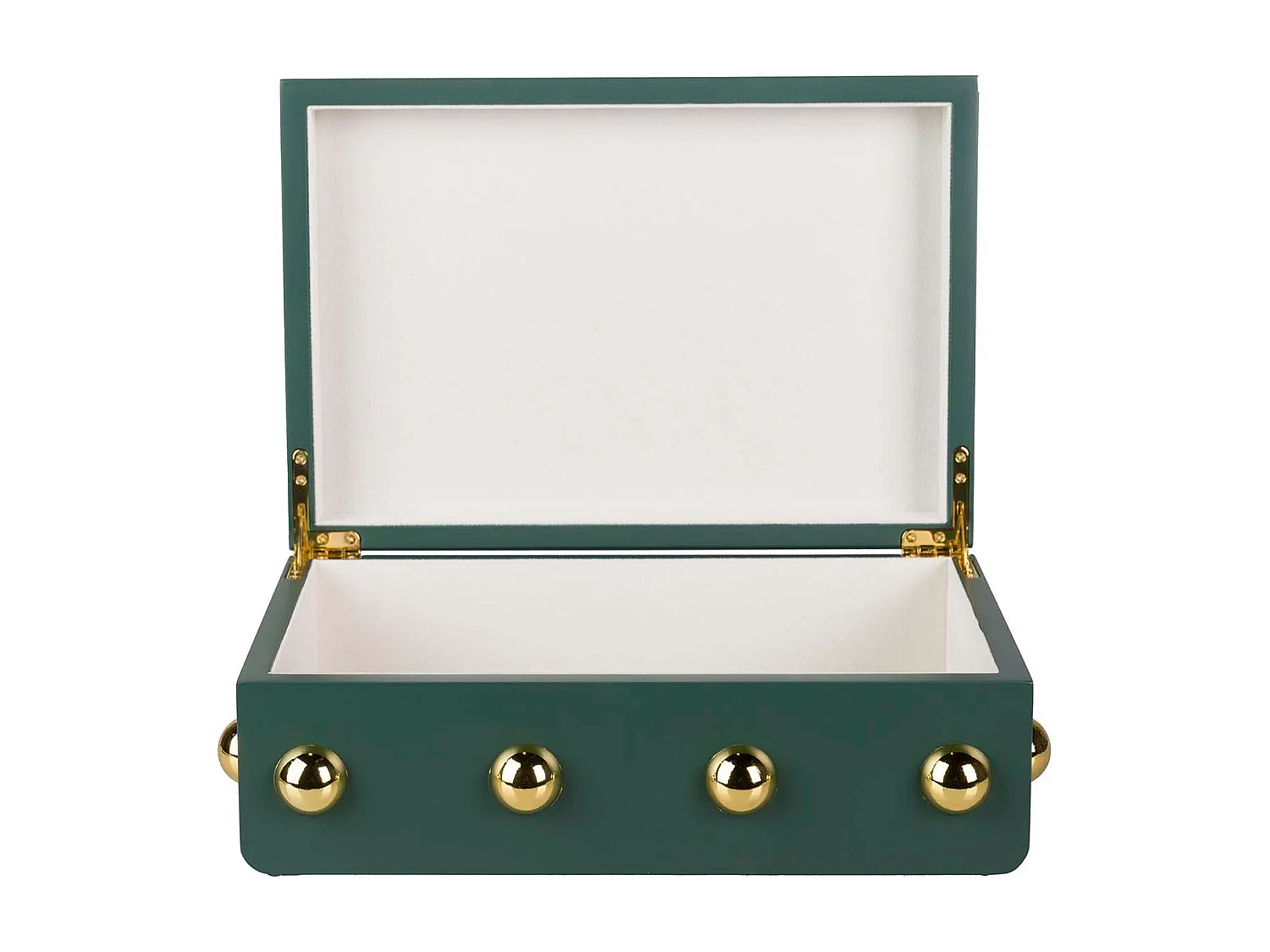 Caja Mdf Zinc Tachuela Verde 32x22x12 Cm