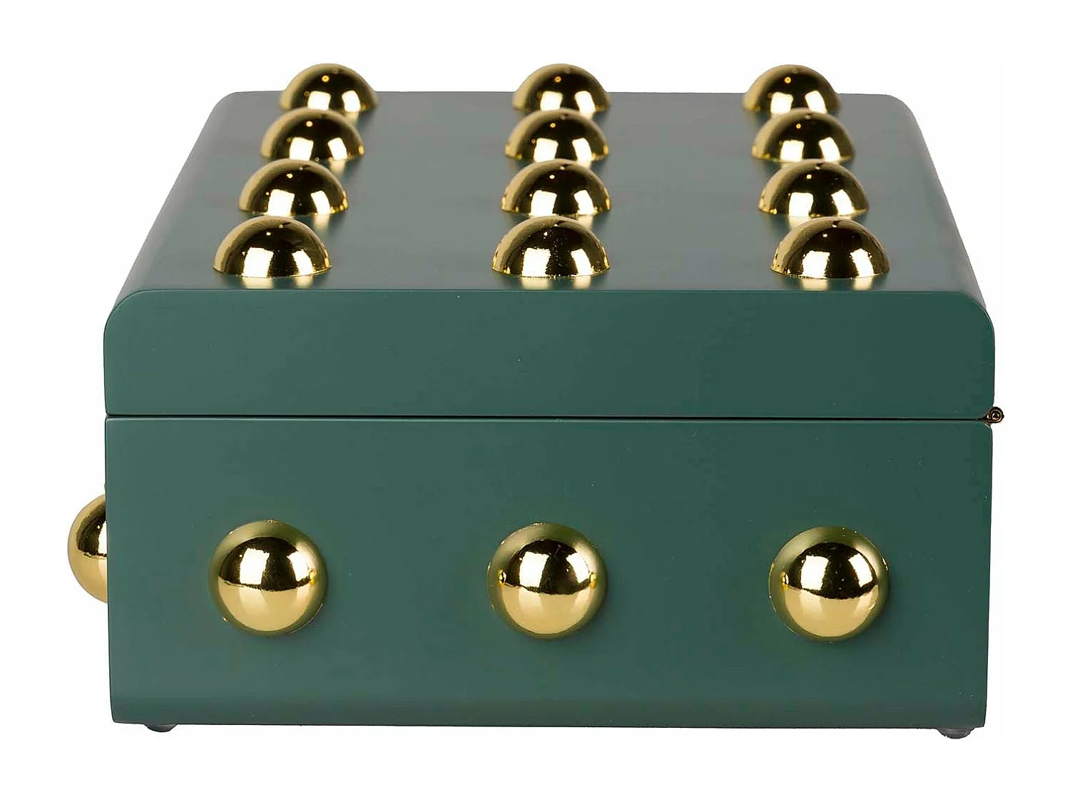 Caja Mdf Zinc Tachuela Verde 32x22x12 Cm