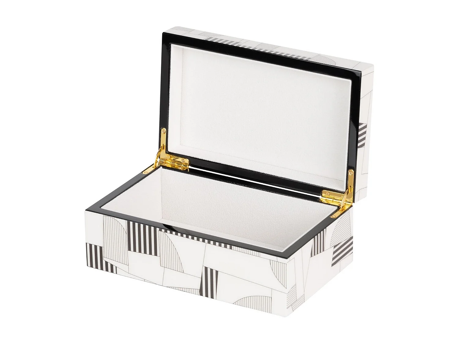 Caja Mdf Gris Blanco 20x12x8 Cm