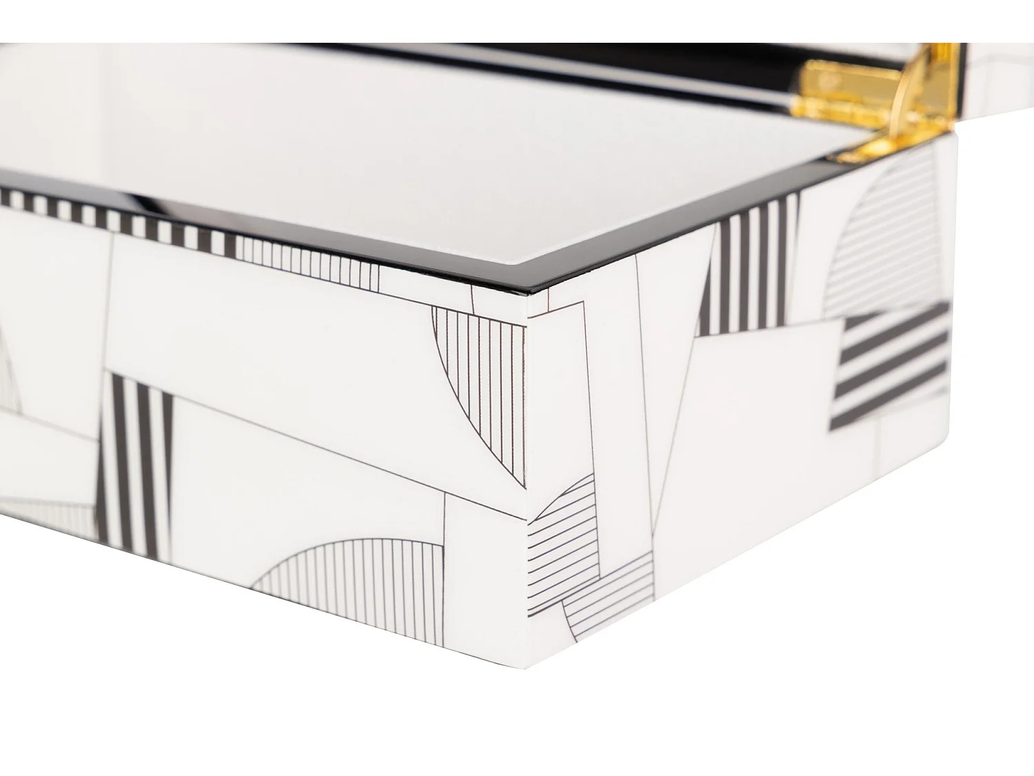 Caja Mdf Gris Blanco 20x12x8 Cm