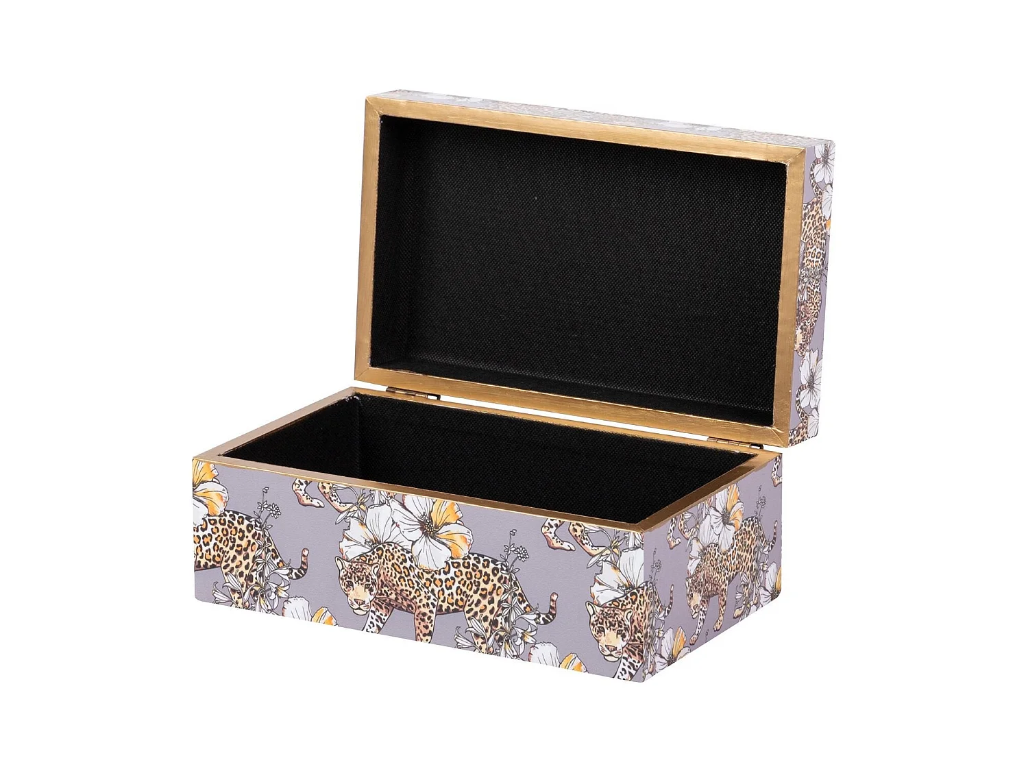 Set 2 Cajas Leopardo 25x15x11/20x12x8 Cm