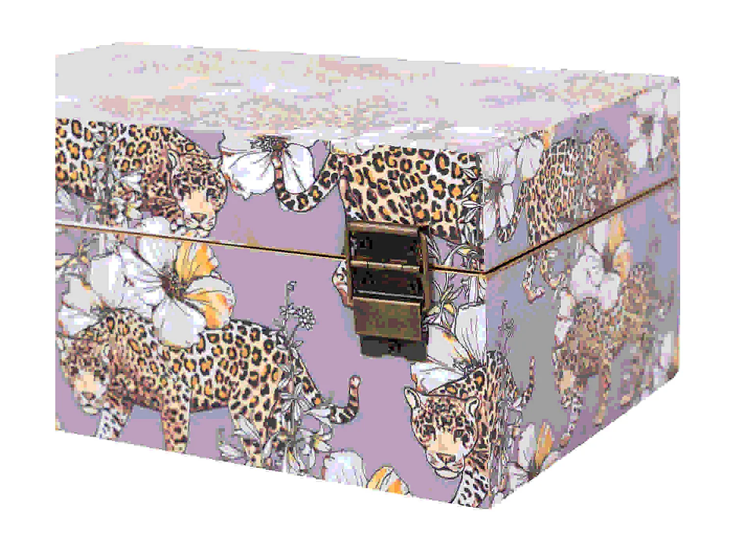 Set 2 Cajas Leopardo 25x15x11/20x12x8 Cm