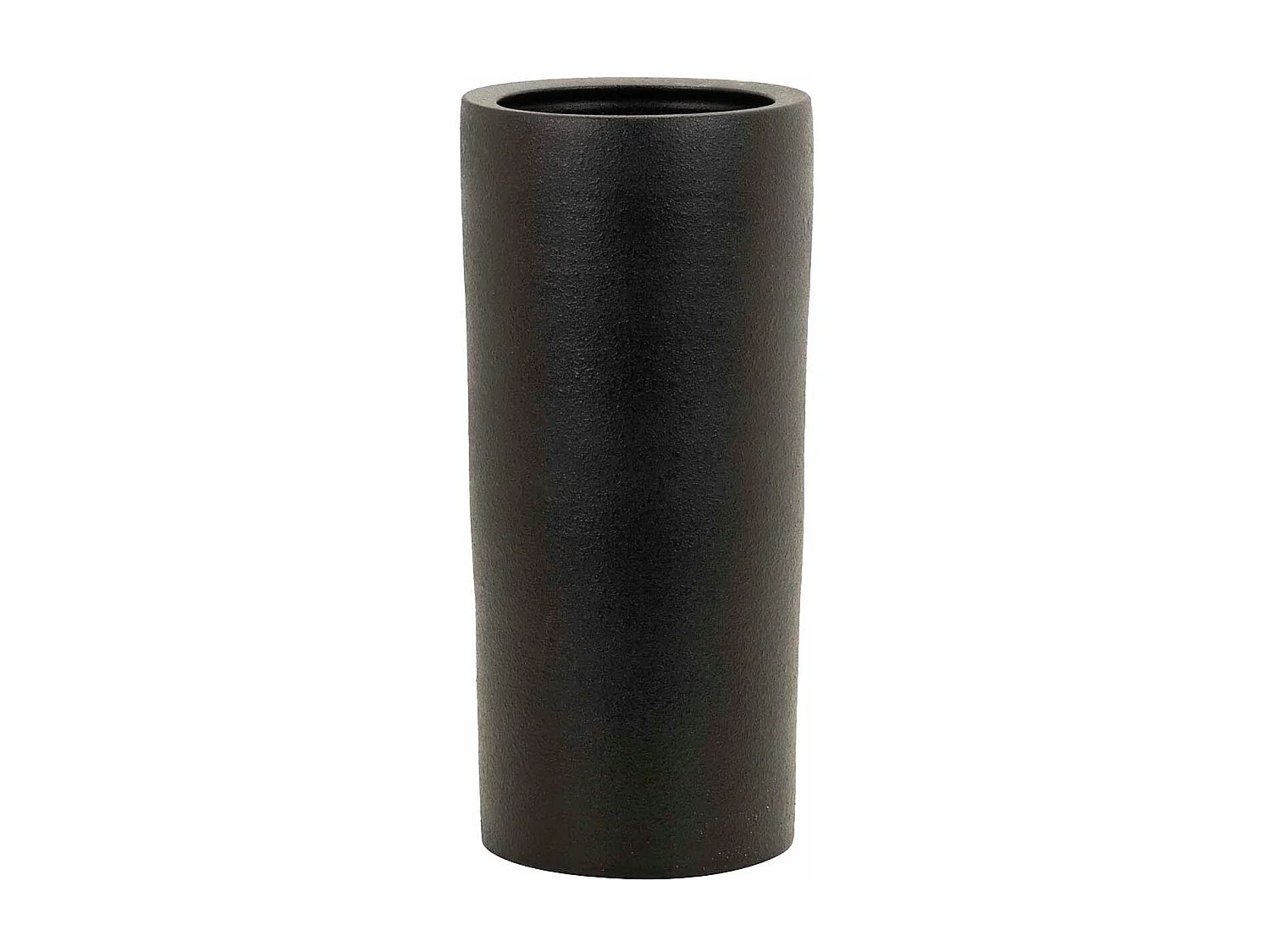 Paraguero Ceramica Negro Mate 23x23x50 Cm