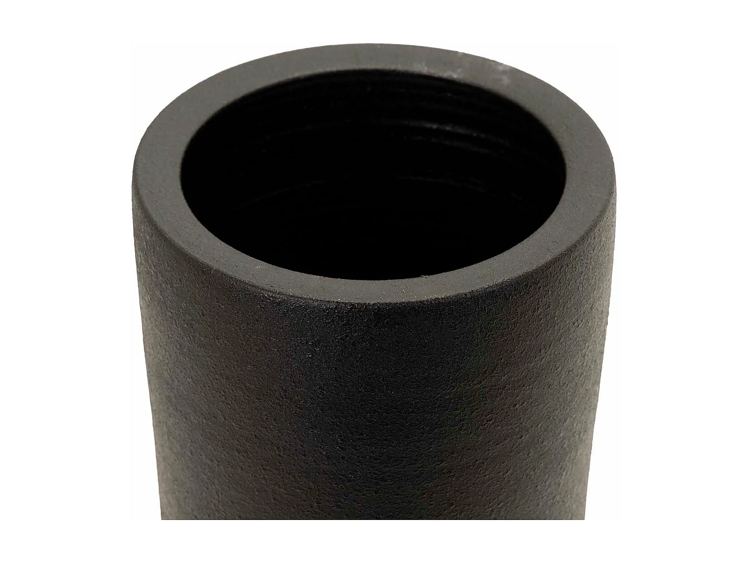 Paraguero Ceramica Negro Mate 23x23x50 Cm