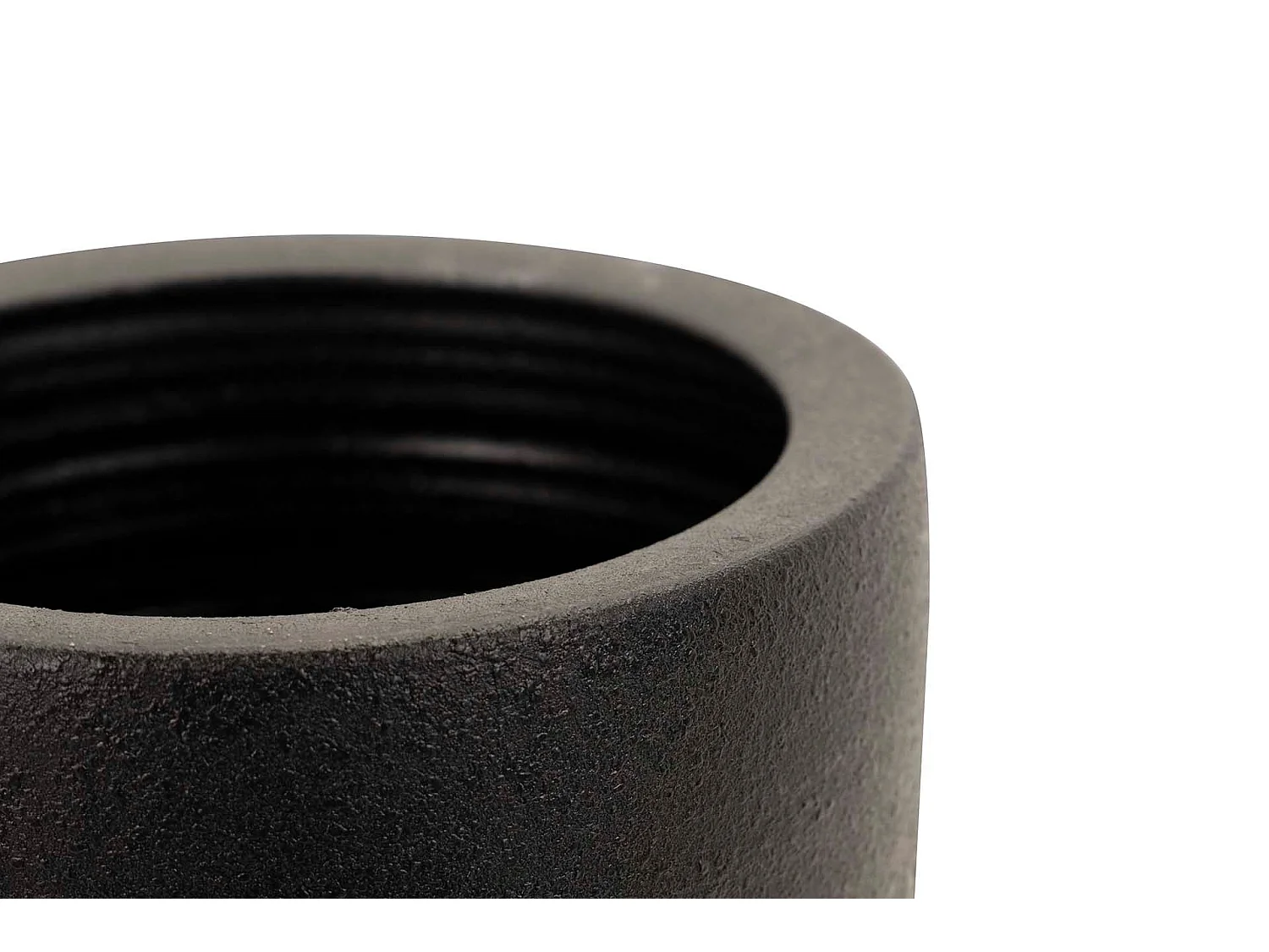 Paraguero Ceramica Negro Mate 23x23x50 Cm