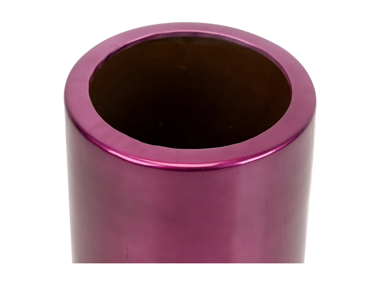 Paraguero Ceramica Lacada Rosa Morado 21x21x50 Cm