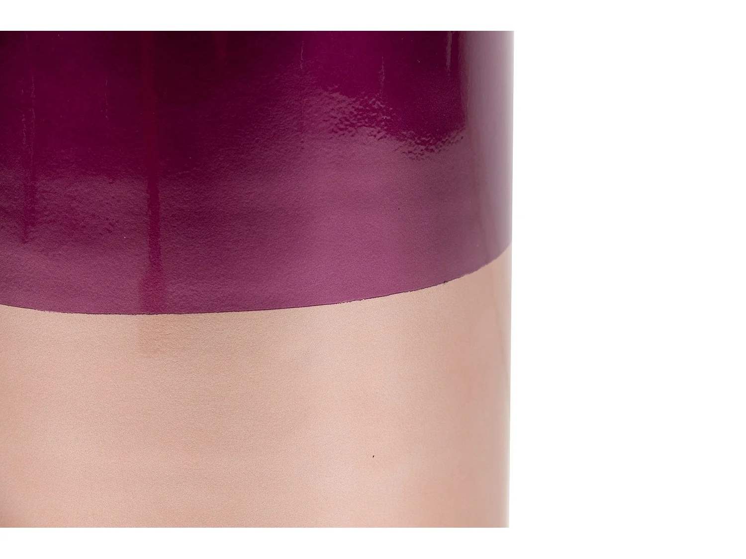 Paraguero Ceramica Lacada Rosa Morado 21x21x50 Cm