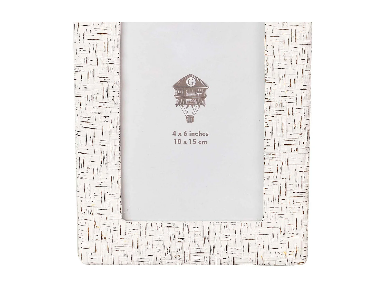 Portafotos Resina Blanco Antique 10x15 Cm