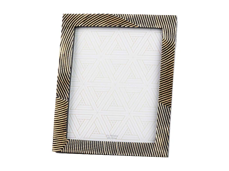 Portafotos Resina Negro Dorado 20x25 Cm