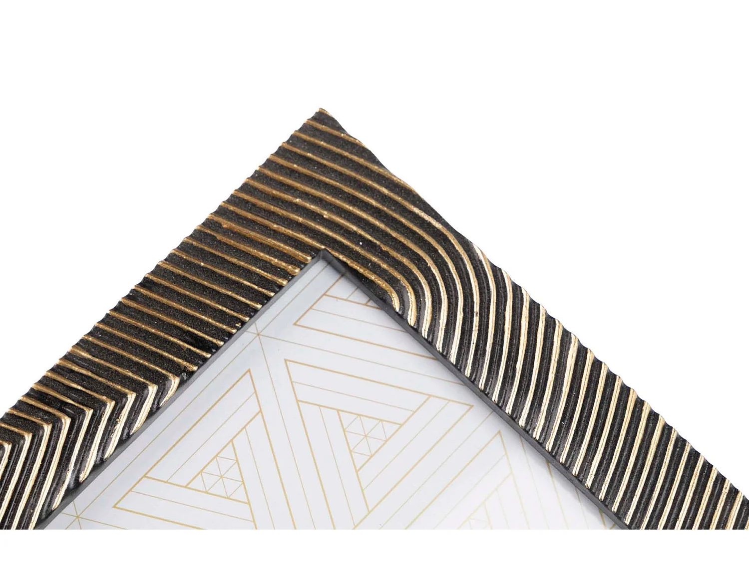 Portafotos Resina Negro Dorado 20x25 Cm