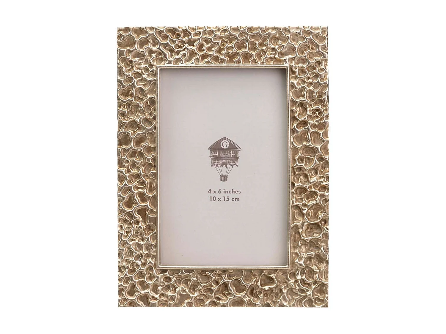 Portafotos Resina Plateado 10x15 Cm