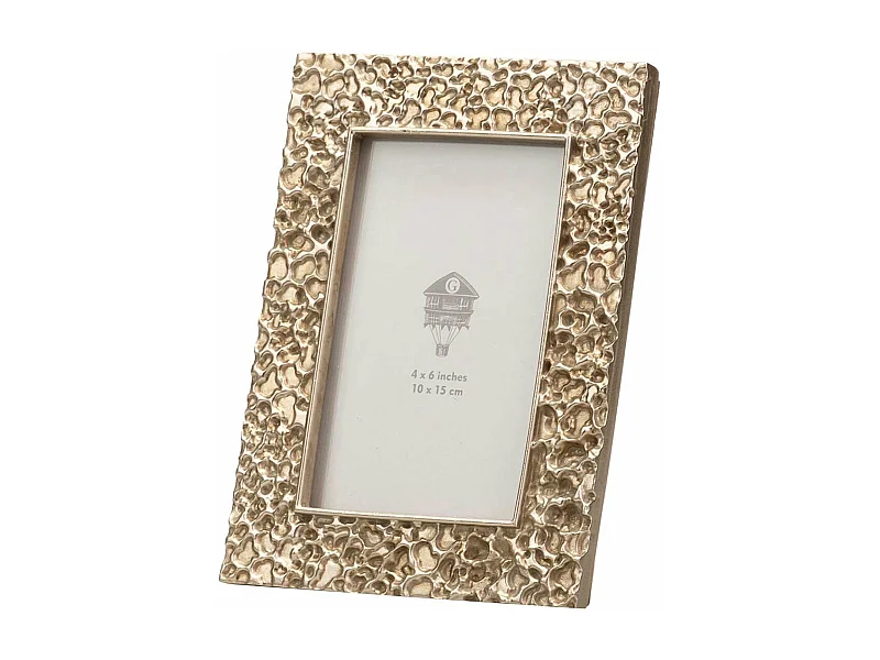 Portafotos Resina Plateado 10x15 Cm