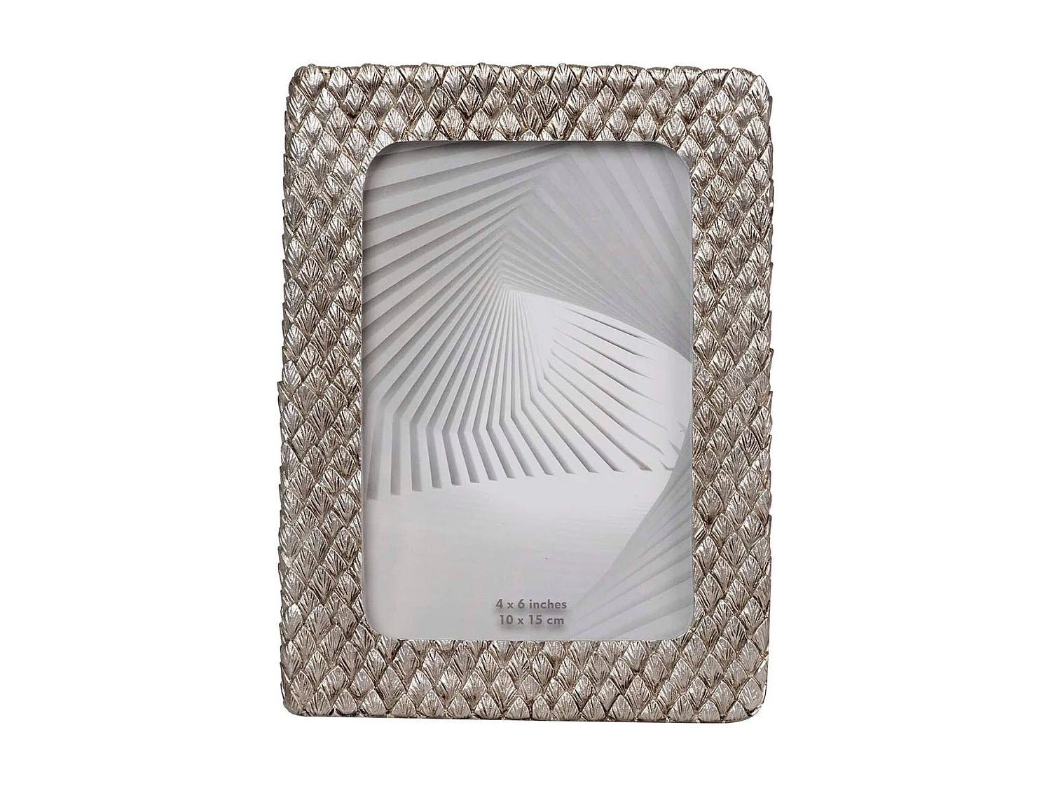 Portafotos Resina Plateado 10x15 Cm