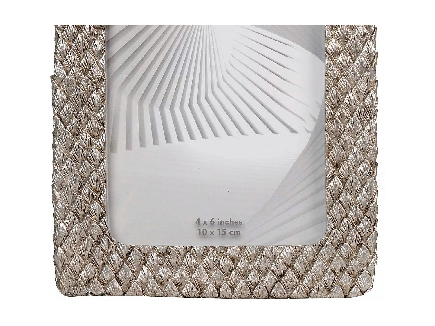 Portafotos Resina Plateado 10x15 Cm