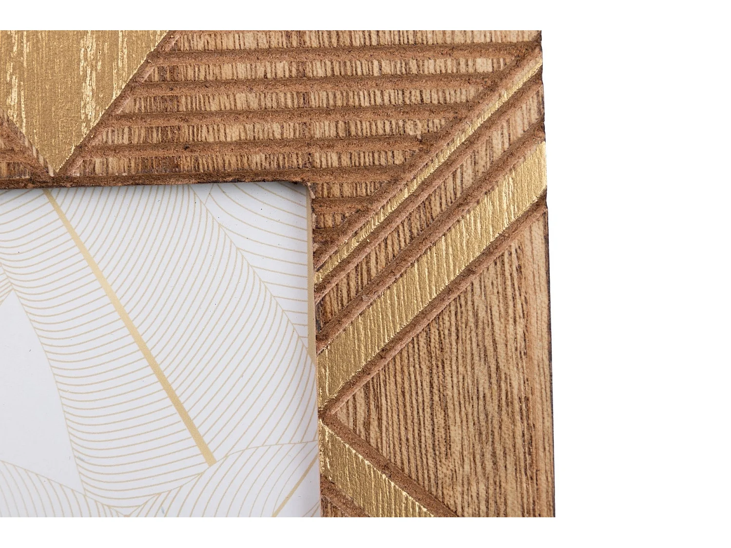 Portafotos Madera Tallada Natural 10x15 Cm