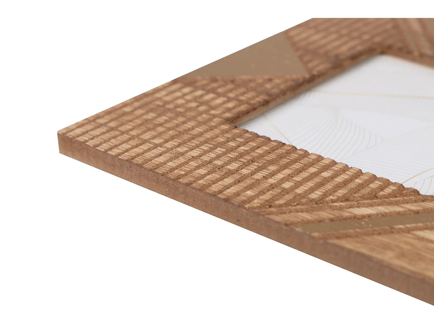 Portafotos Madera Tallada Natural 10x15 Cm