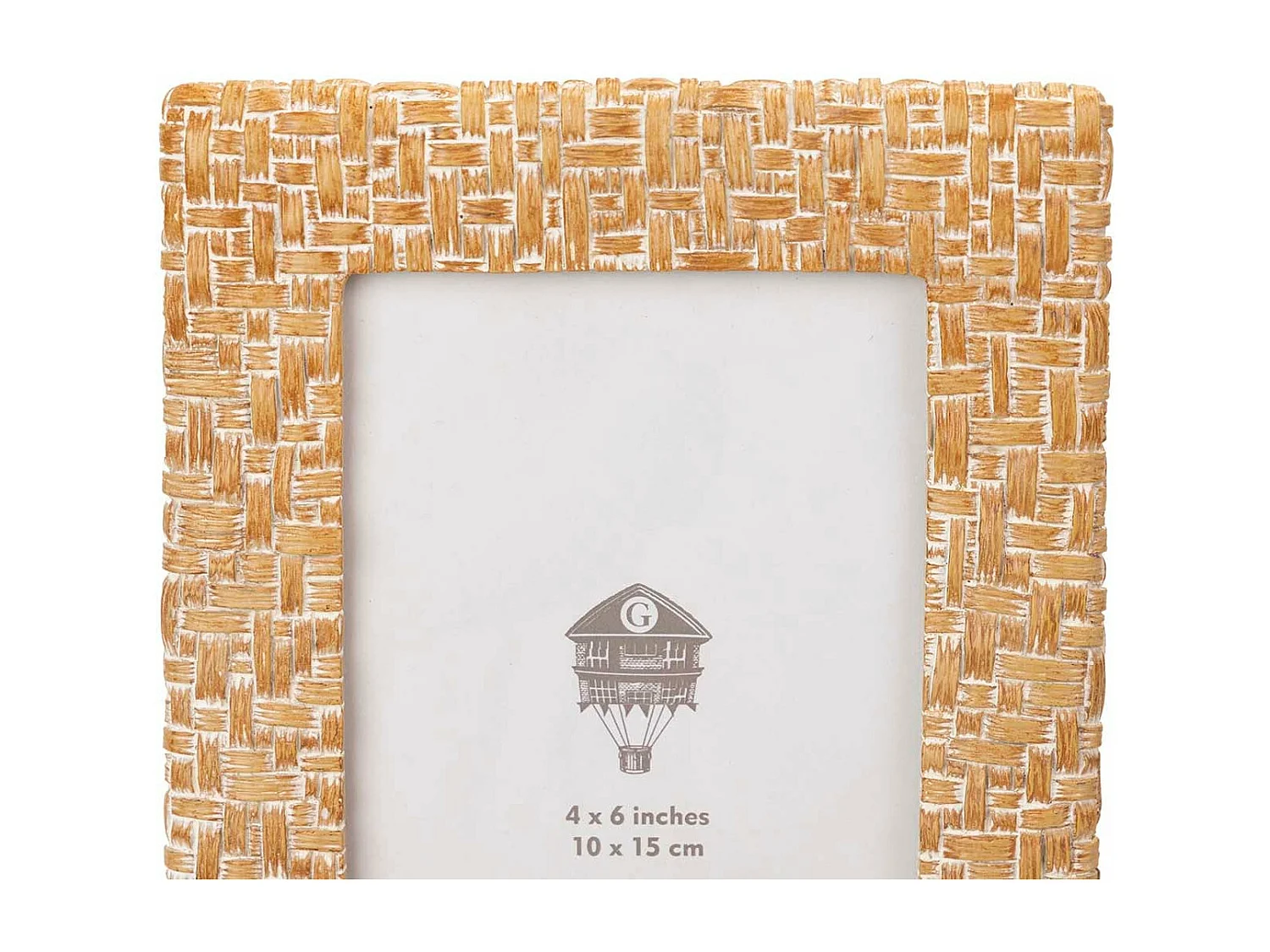 Portafotos Resina Natural Blanco 10x15 Cm