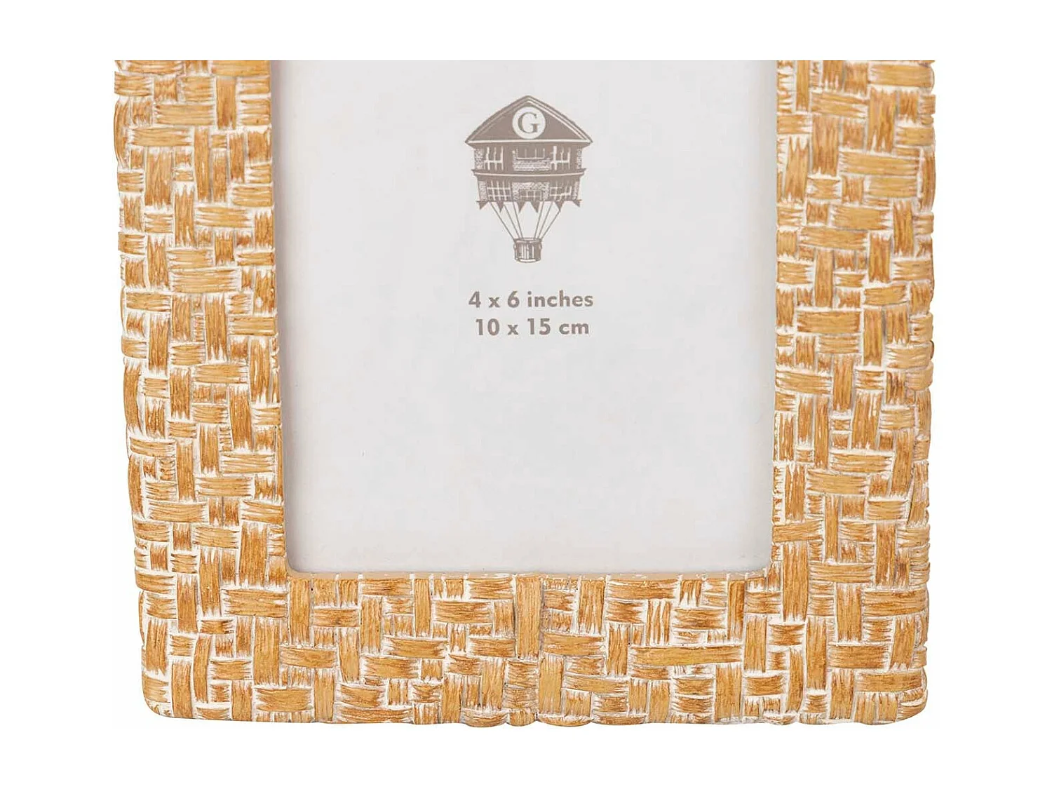 Portafotos Resina Natural Blanco 10x15 Cm