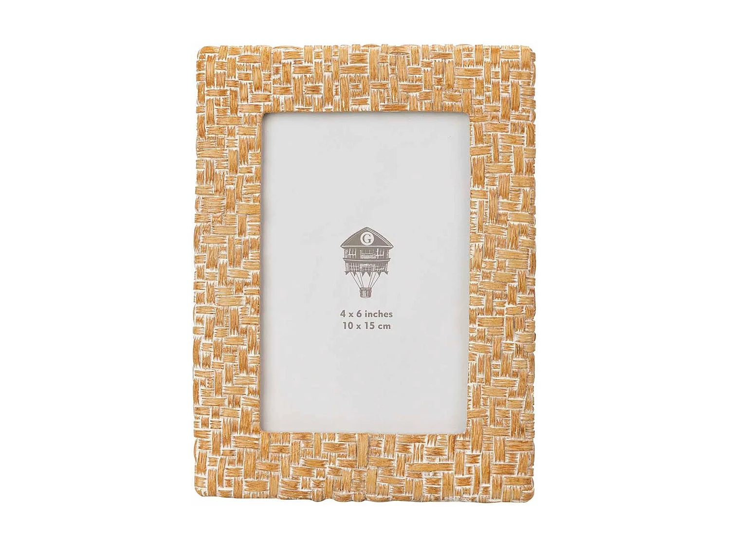 Portafotos Resina Natural Blanco 10x15 Cm