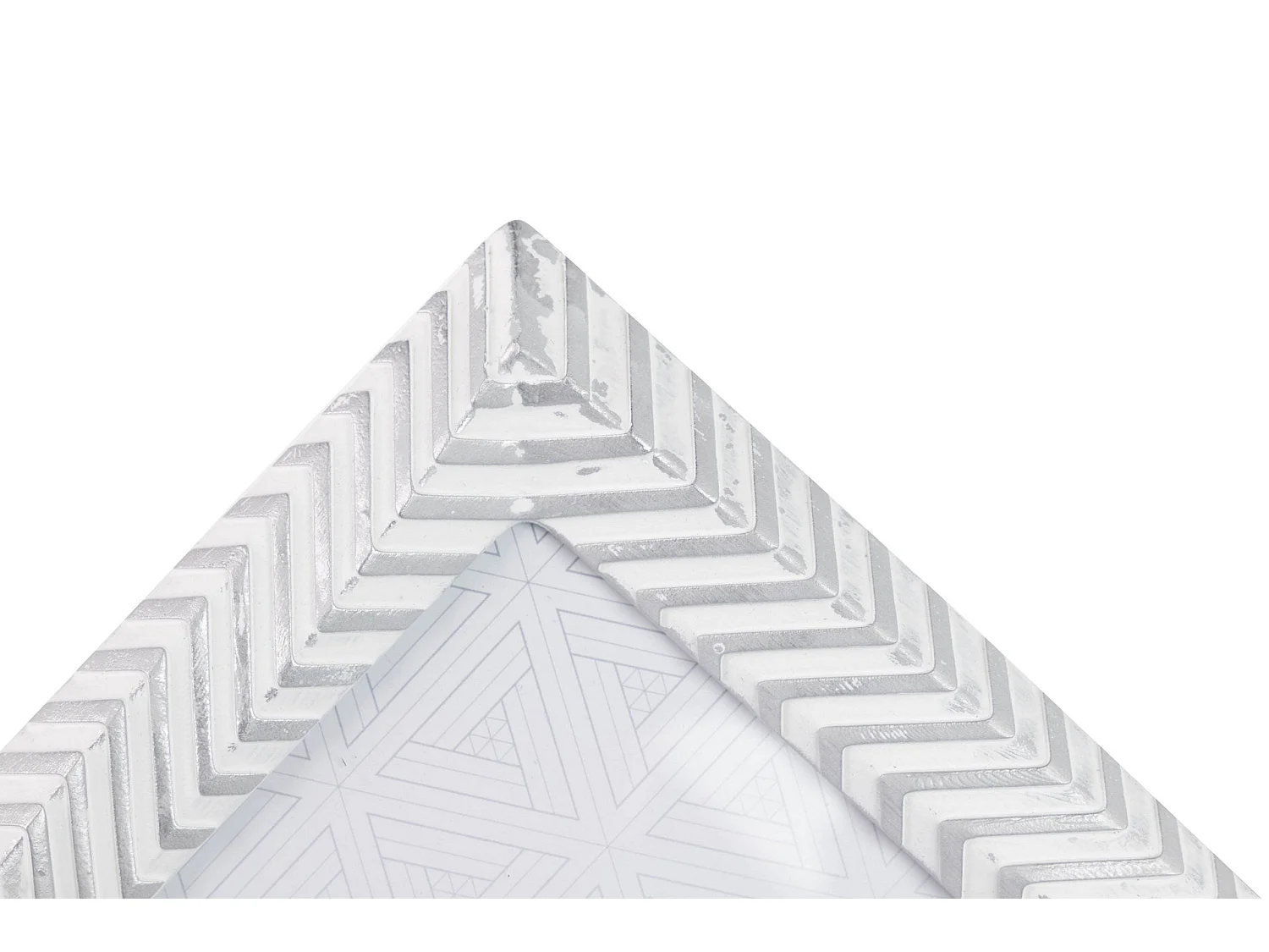 Portafotos Resina Plateado Blanco 10x15 Cm