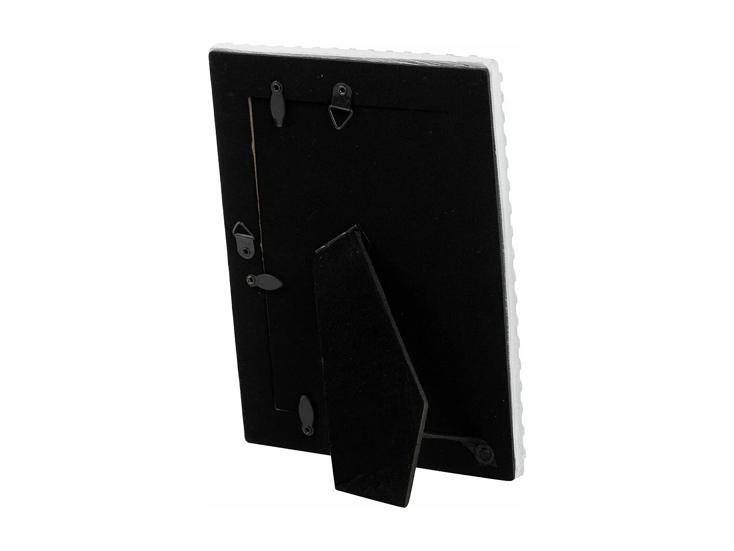 Portafotos Resina Plateado Blanco 10x15 Cm