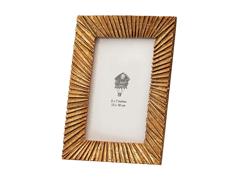 Portafotos Resina Dorado Antique 13x18 Cm