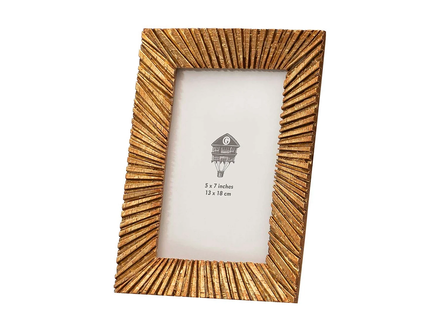 Portafotos Resina Dorado Antique 13x18 Cm