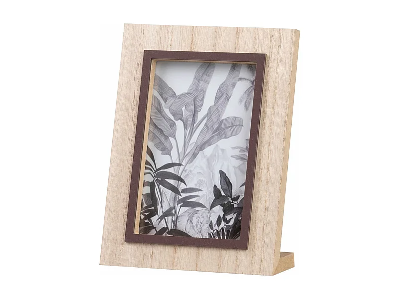 Portafotos Madera Natural Negro 10x15 Cm