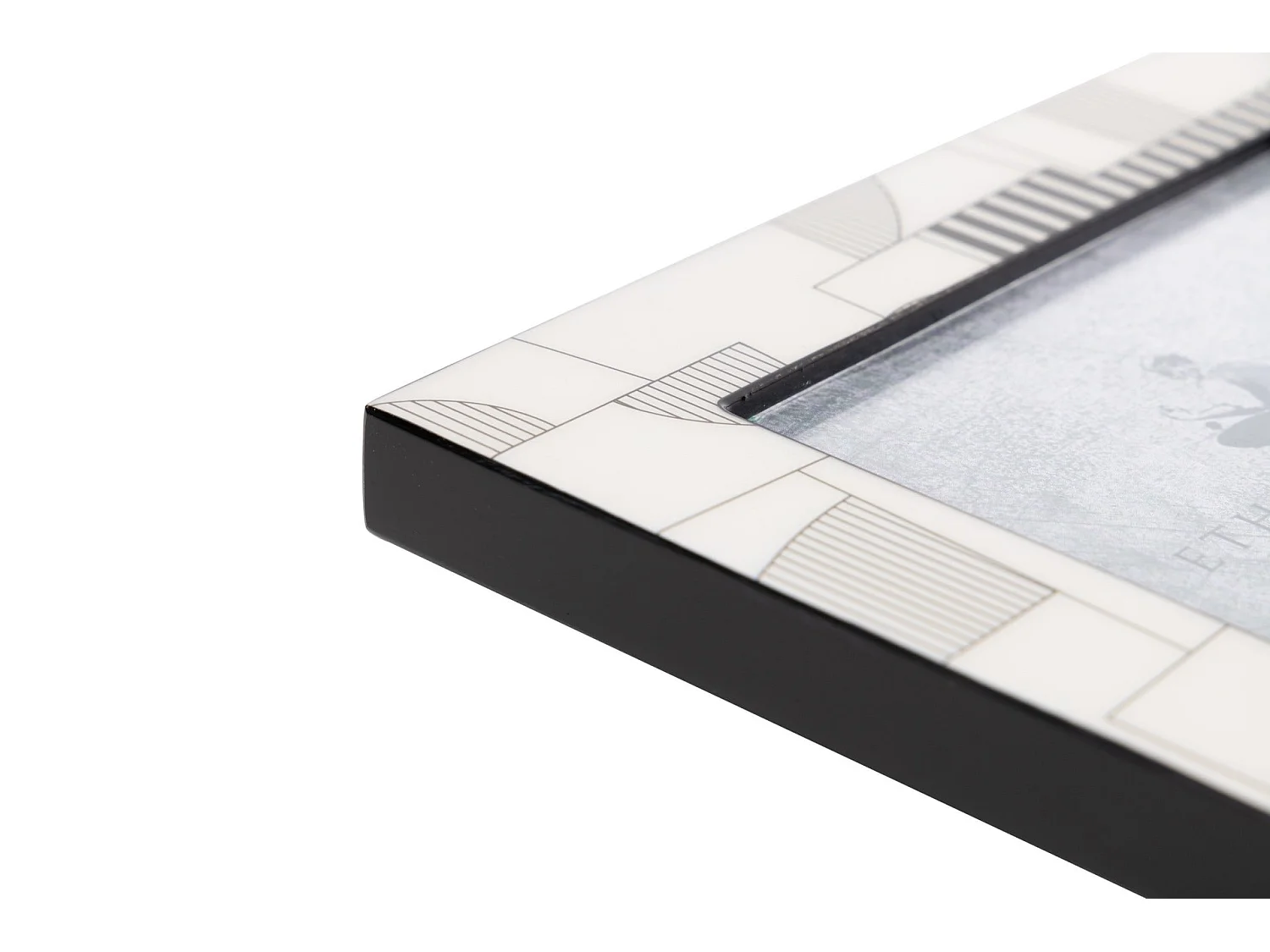 Portafotos Mdf Gris Blanco 15x20 Cm