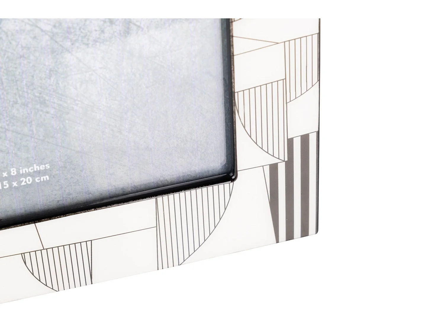 Portafotos Mdf Gris Blanco 15x20 Cm