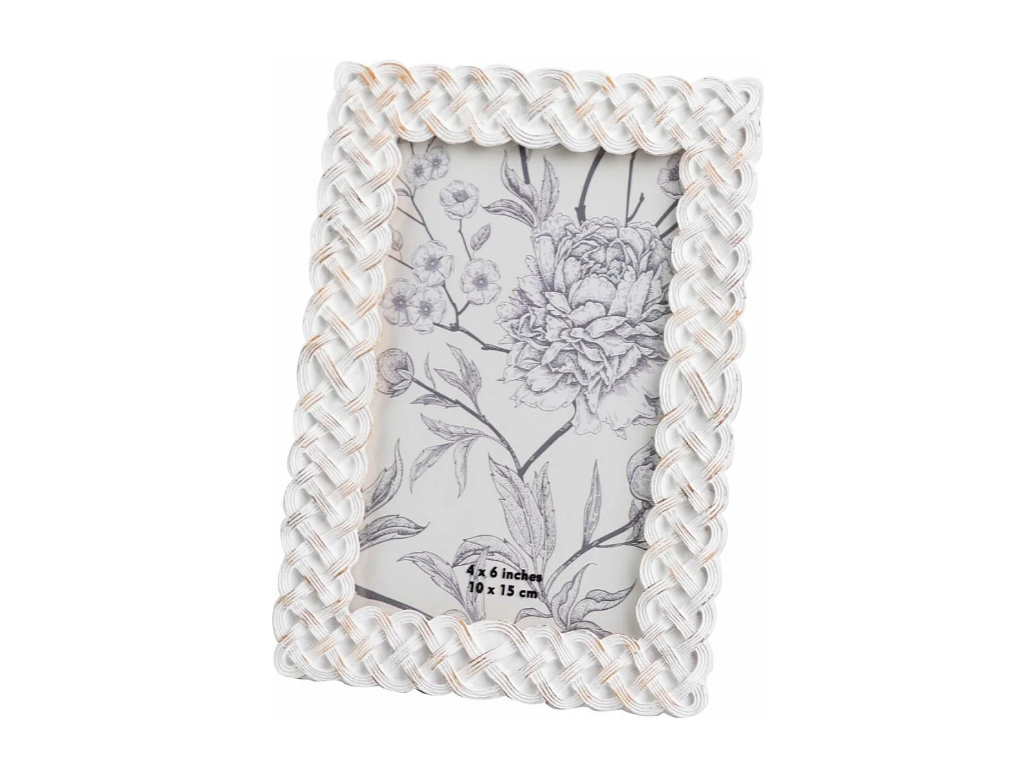 Portafotos Resina Blanco 10x15 Cm