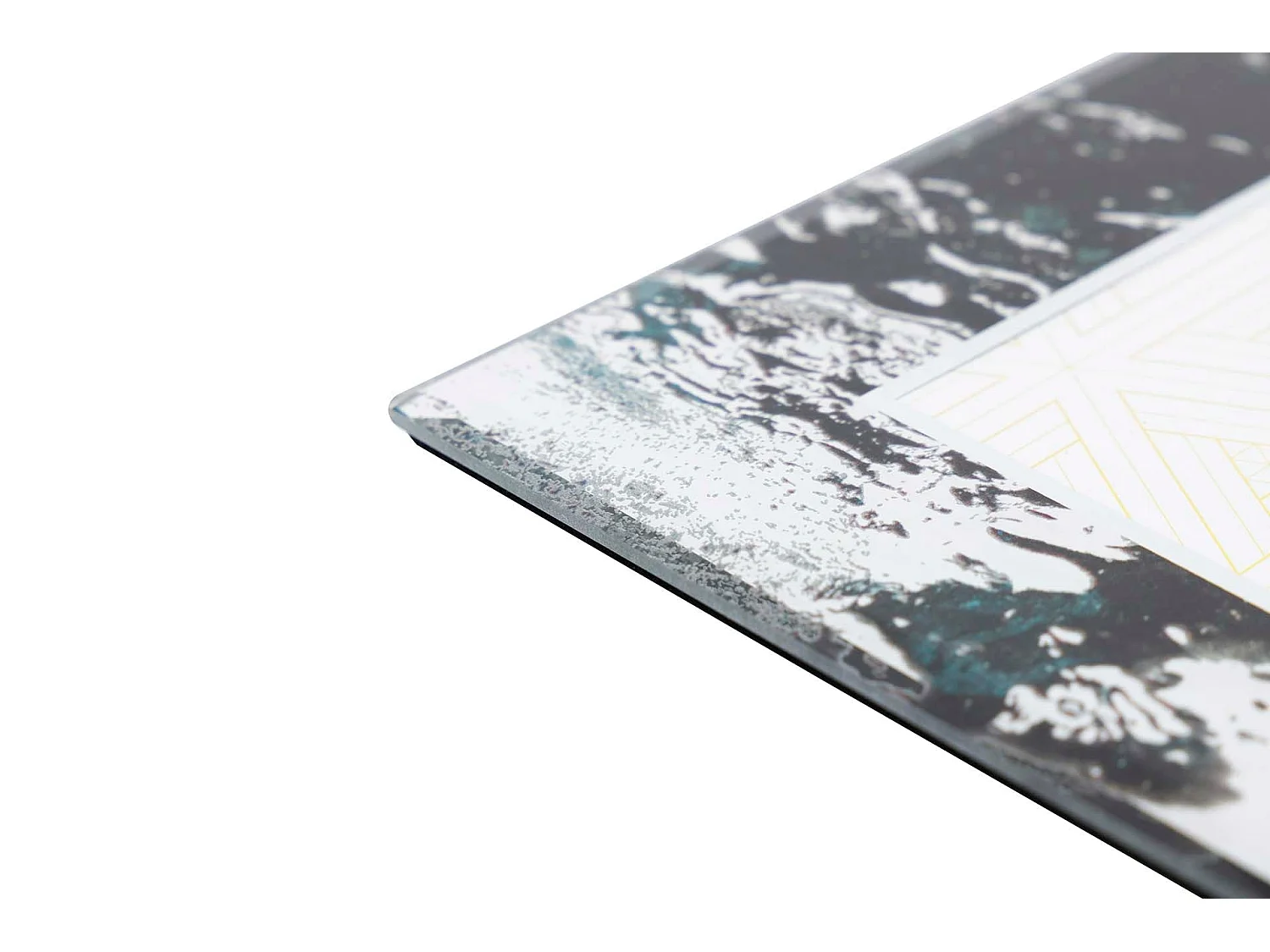 Portafotos Cristal Impresion Negro-dorado 15x20cm