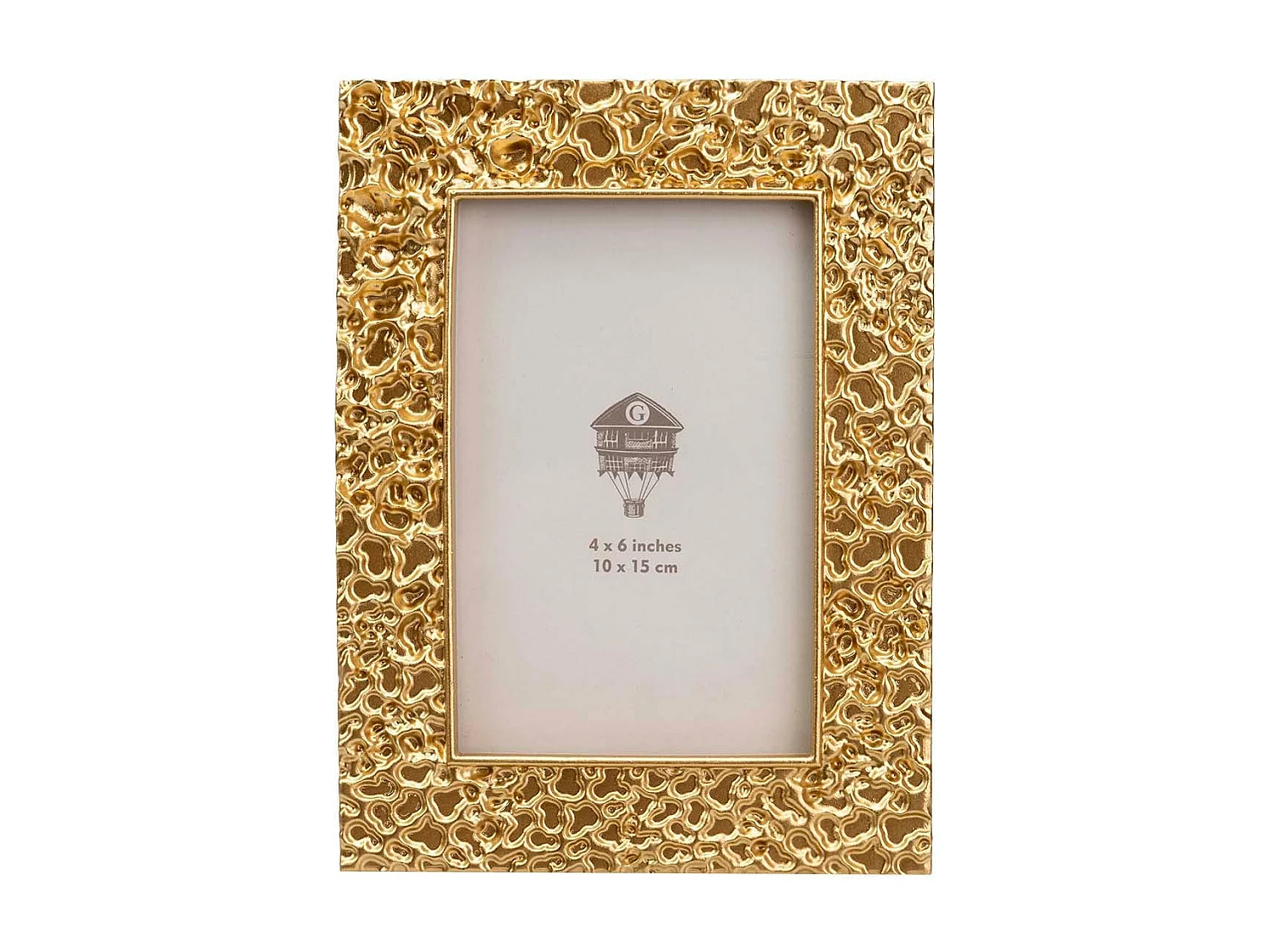 Portafotos Resina Dorado 10x15 Cm