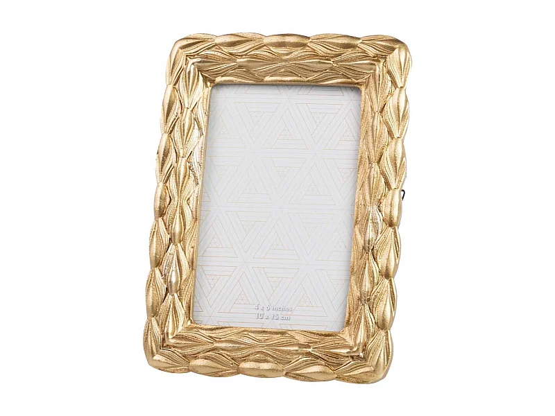 Portafotos Resina Dorado 10x15 Cm