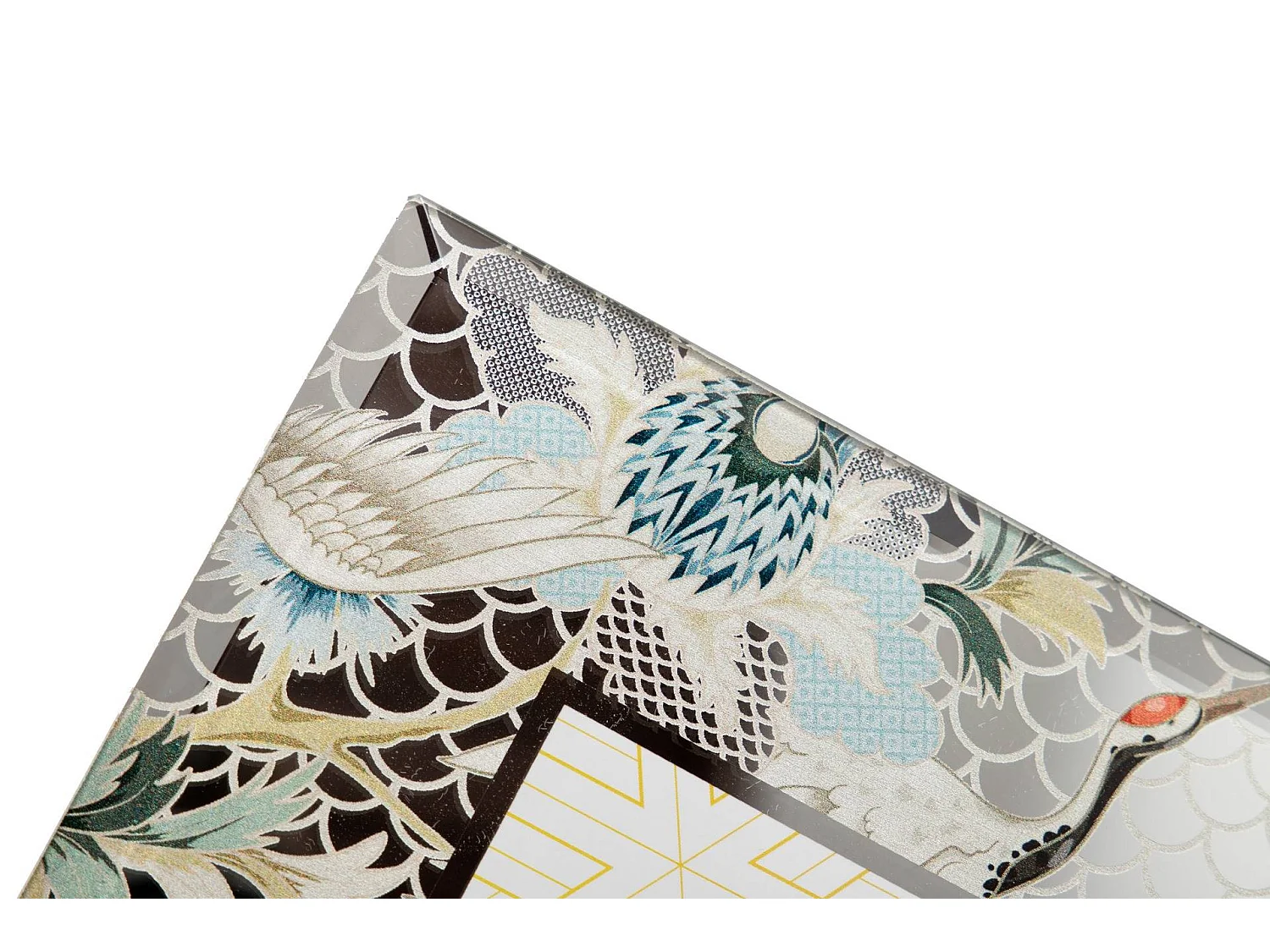 Portafotos Espejo Impresion Flores 15x20 Cm