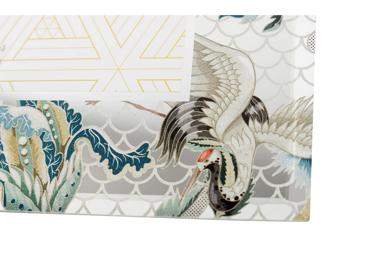 Portafotos Espejo Impresion Flores 15x20 Cm