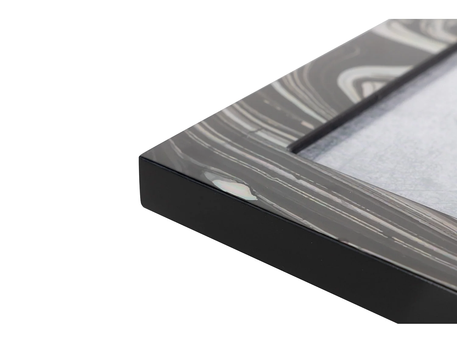 Portafotos Mdf Negro Blanco Abstracto 15x20 Cm