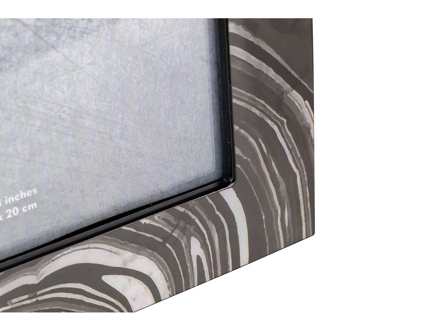 Portafotos Mdf Negro Blanco Abstracto 15x20 Cm